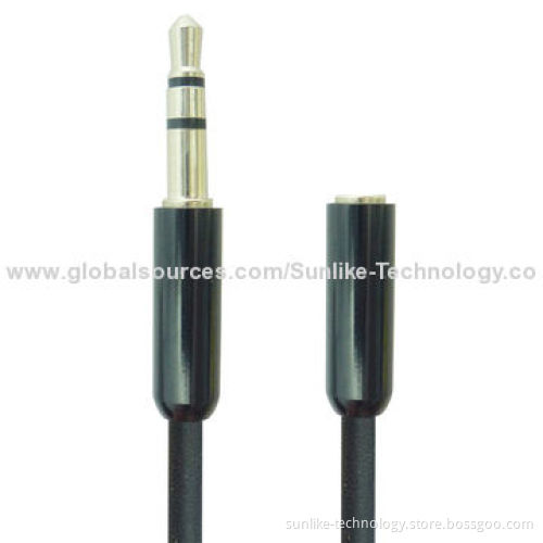 Audio Extension Cable with Aluminum Shell, Ultra Soft, 3.5mm Mini Jack, 3.5SP Male-Female